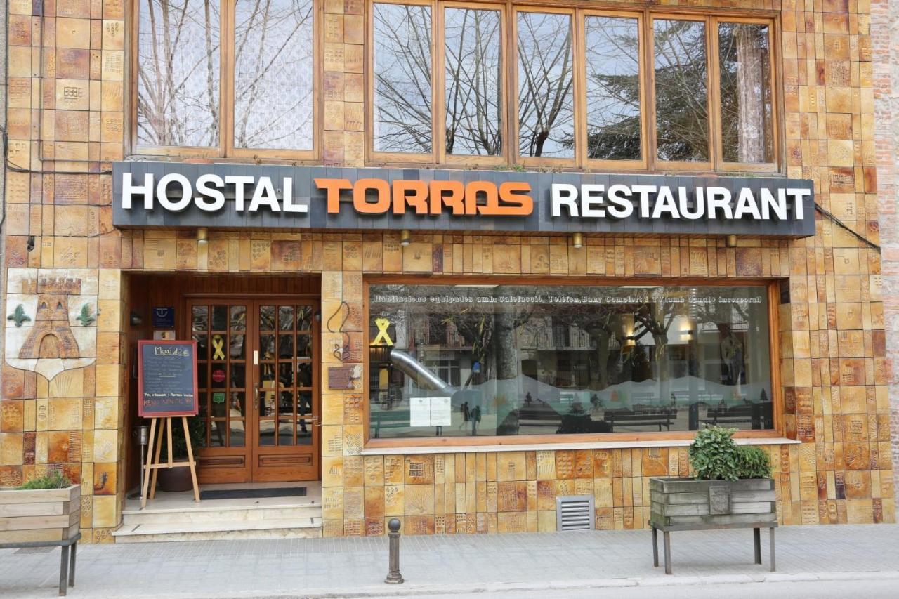 Hostal Torras Sant Hilari Sacalm Exterior photo
